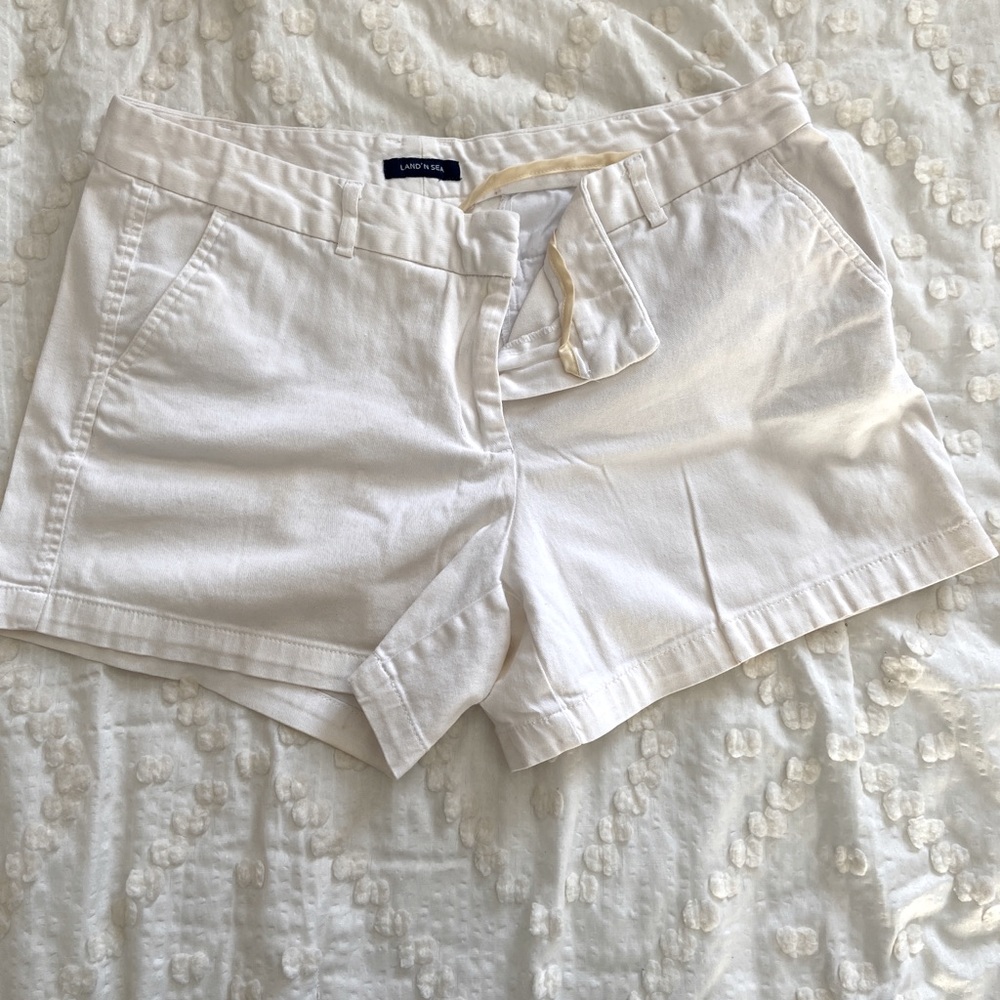 LAND’ N SEA OFF WHITE CHINO SHORTS